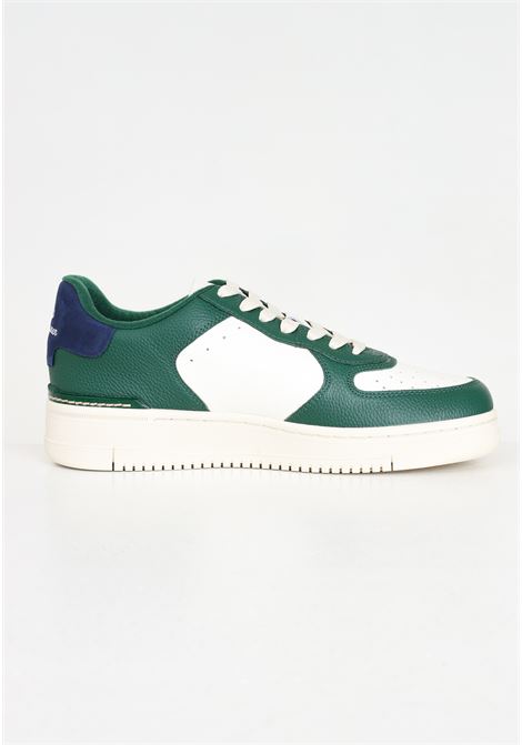 Sneakers da uomo bianche verdi e blu RALPH LAUREN | 809931571003CREAM/FOREST/YELLOW